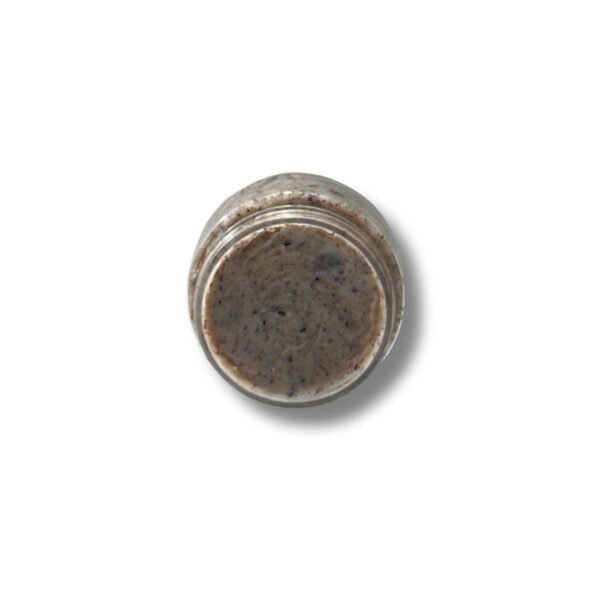 Gentle lip scrub in gold jar – Golden Sands exfoliator for dry lips